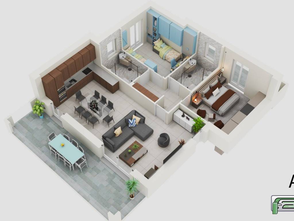 appartamento in vendita a Romano di Lombardia