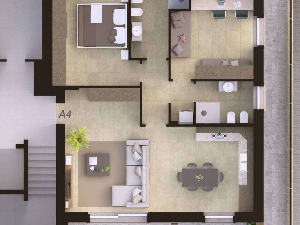 appartamento in vendita a Romano di Lombardia