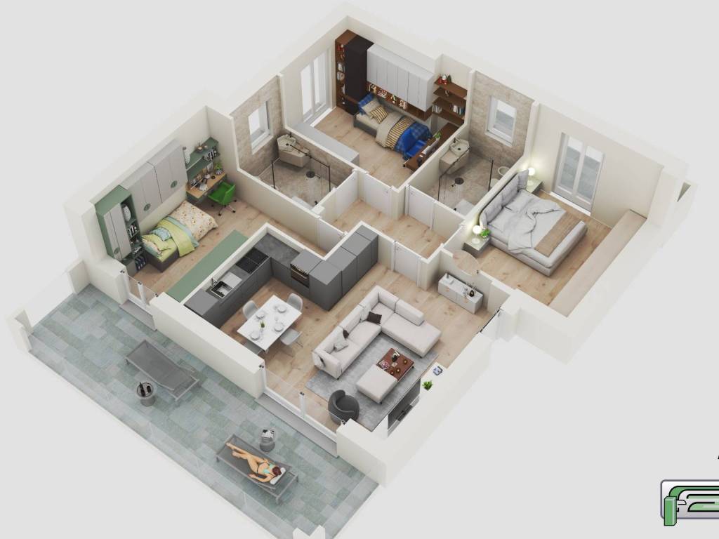 appartamento in vendita a Romano di Lombardia