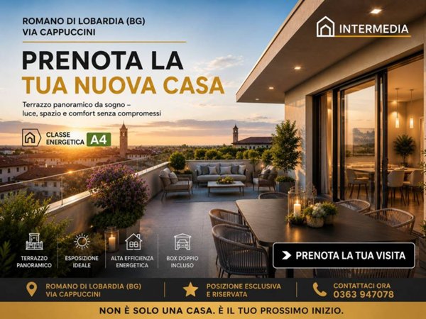 appartamento in vendita a Romano di Lombardia in zona Cappuccini
