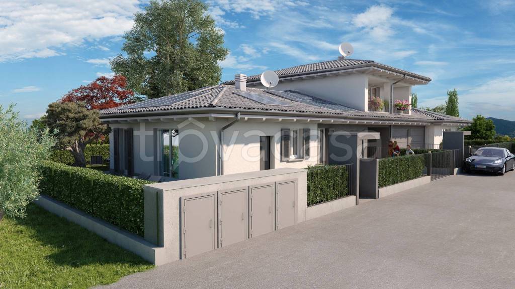 casa indipendente in vendita a Romano di Lombardia in zona Piscine