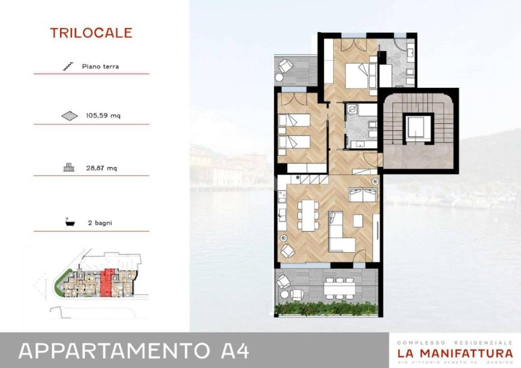 appartamento in vendita a Sarnico