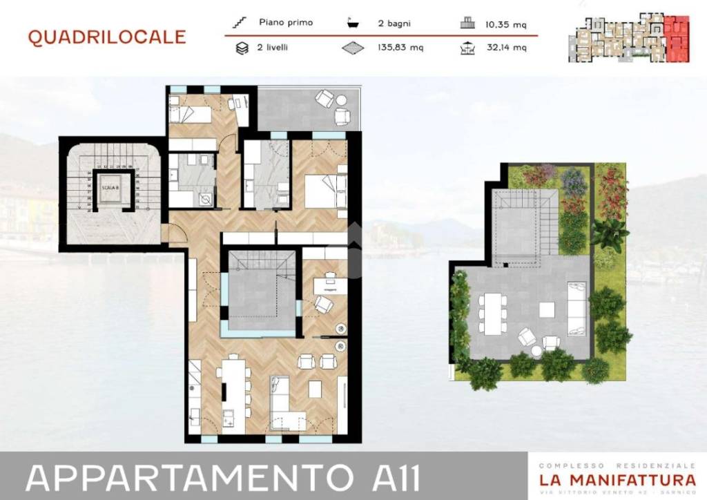 appartamento in vendita a Sarnico