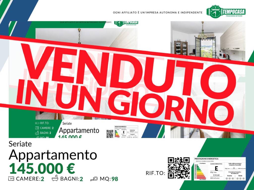 appartamento in vendita a Seriate