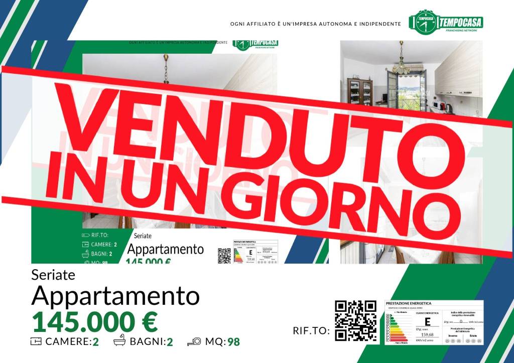 appartamento in vendita a Seriate