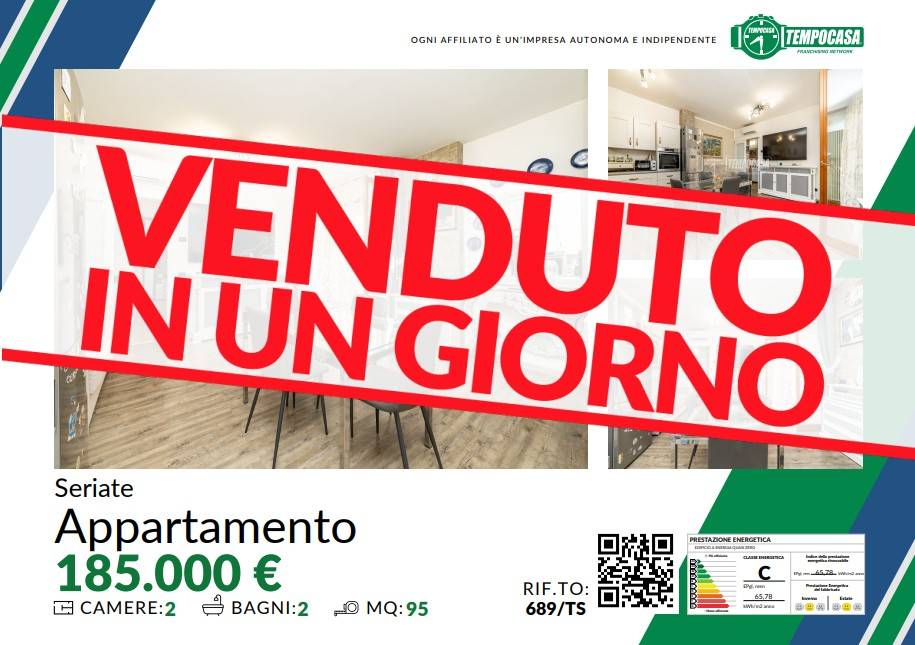 appartamento in vendita a Seriate in zona Paderno