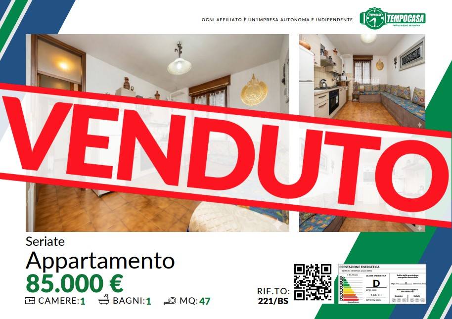 appartamento in vendita a Seriate in zona Paderno