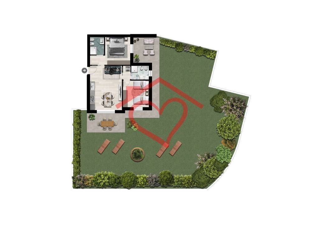 appartamento in vendita a Seriate in zona Paderno