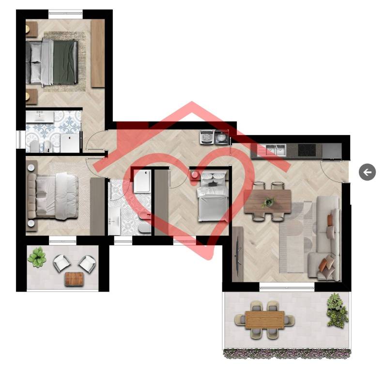appartamento in vendita a Seriate in zona Paderno