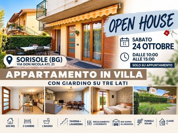 appartamento in vendita a Sorisole in zona Petosino
