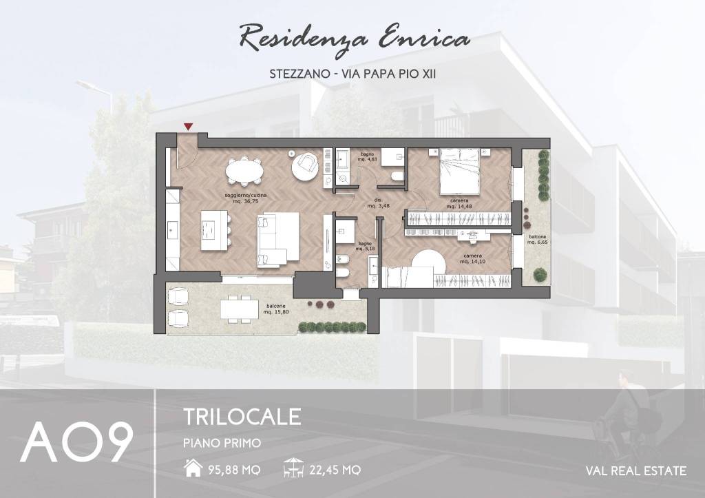 appartamento in vendita a Stezzano