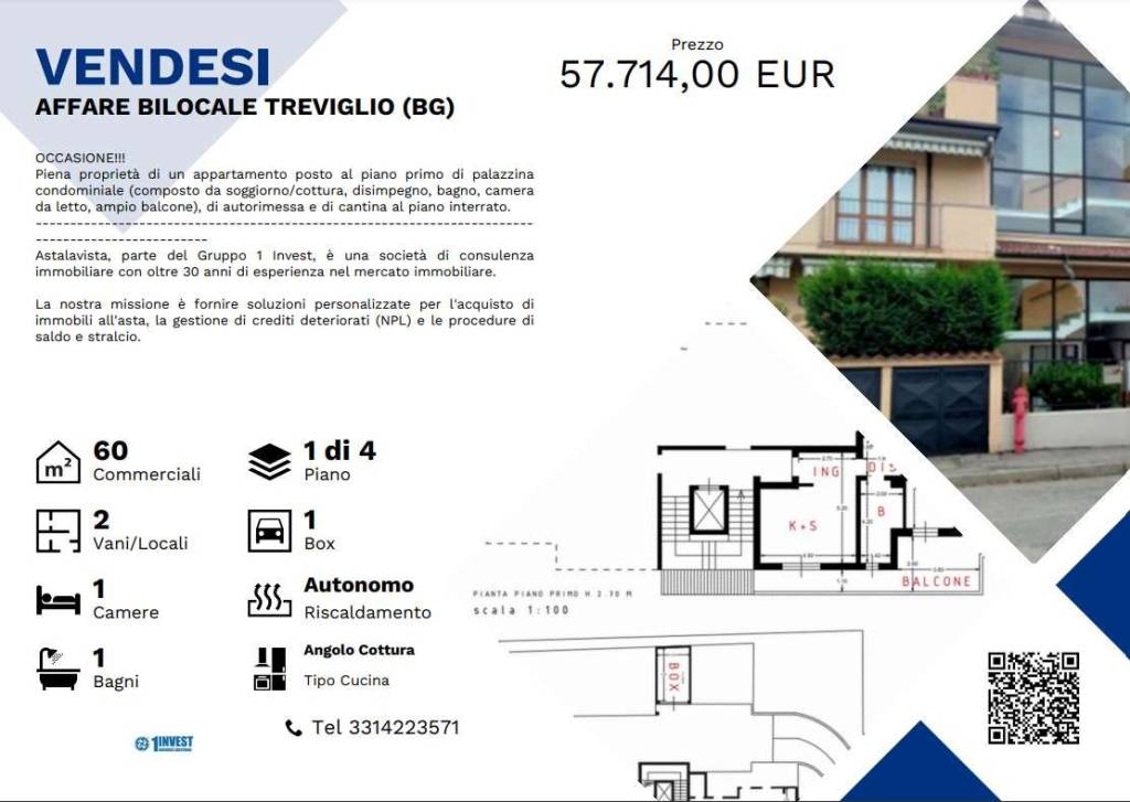 appartamento in vendita a Treviglio