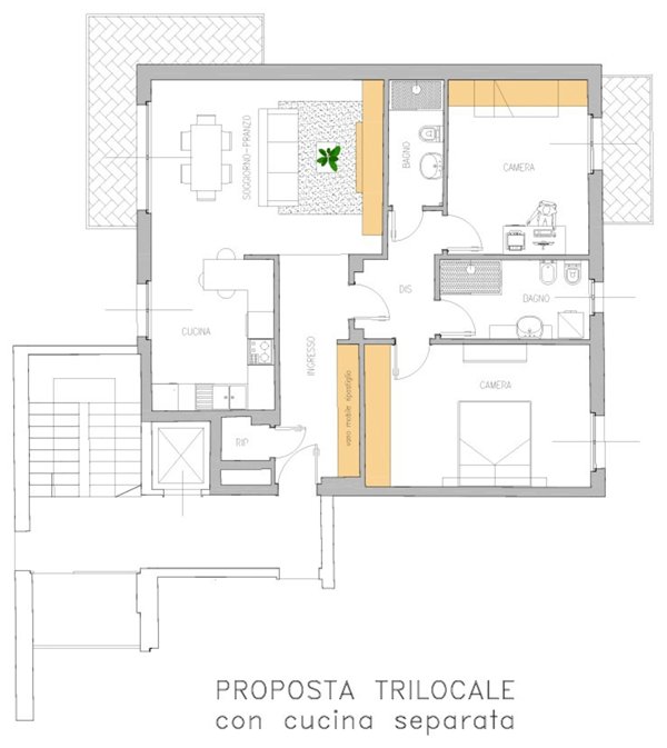 appartamento in vendita a Treviglio