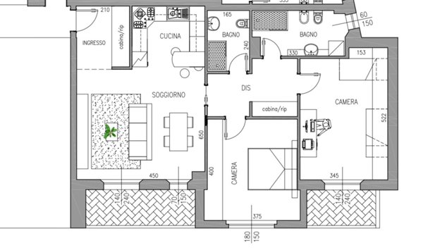 appartamento in vendita a Treviglio