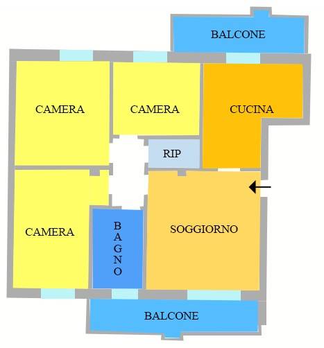 appartamento in vendita a Treviglio