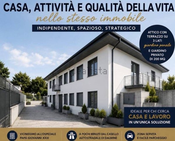 casa indipendente in vendita a Treviolo in zona Curnasco
