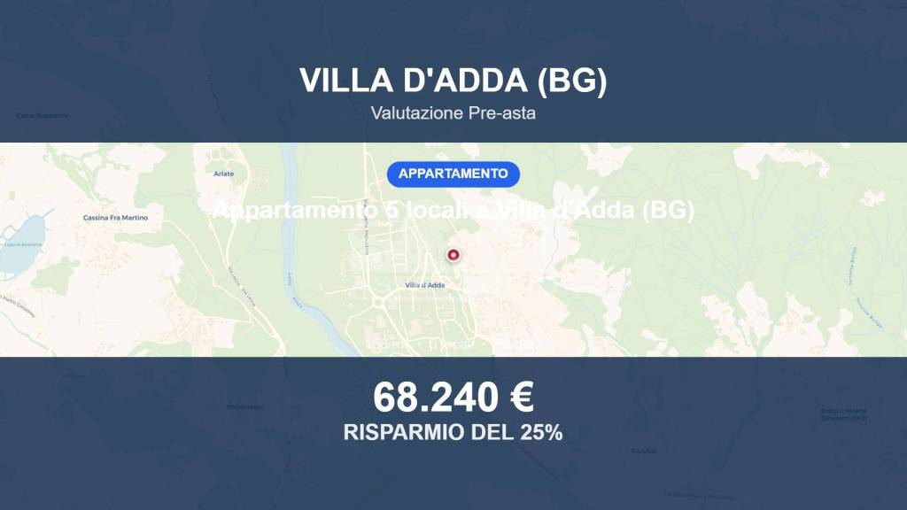 appartamento in vendita a Villa d'Adda in zona Rossera