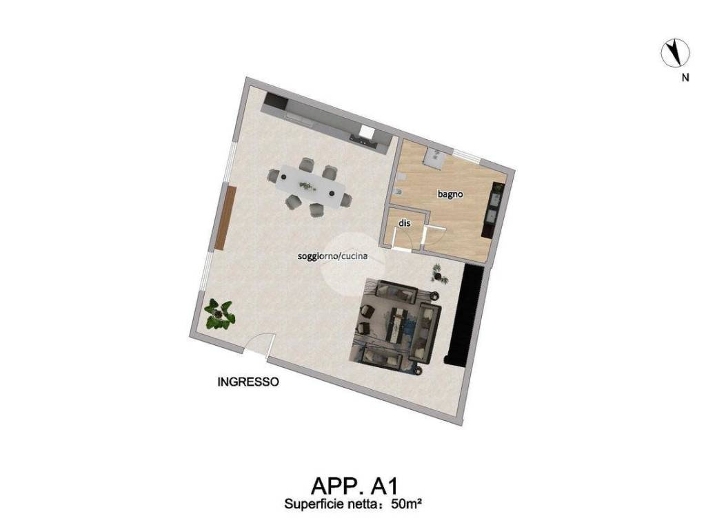 appartamento in vendita a Villongo