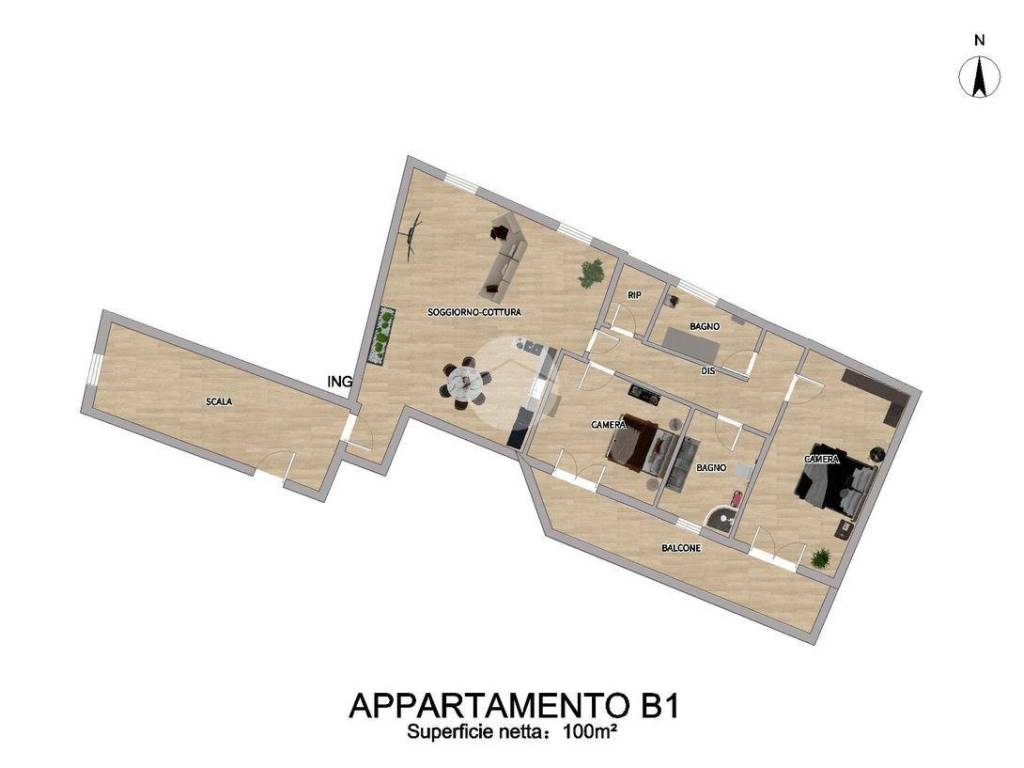 appartamento in vendita a Villongo