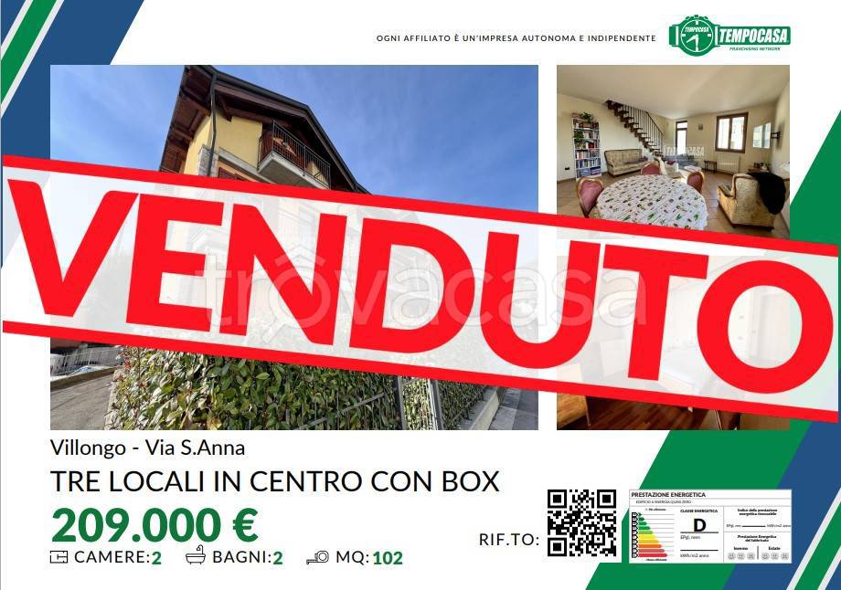 appartamento in vendita a Villongo