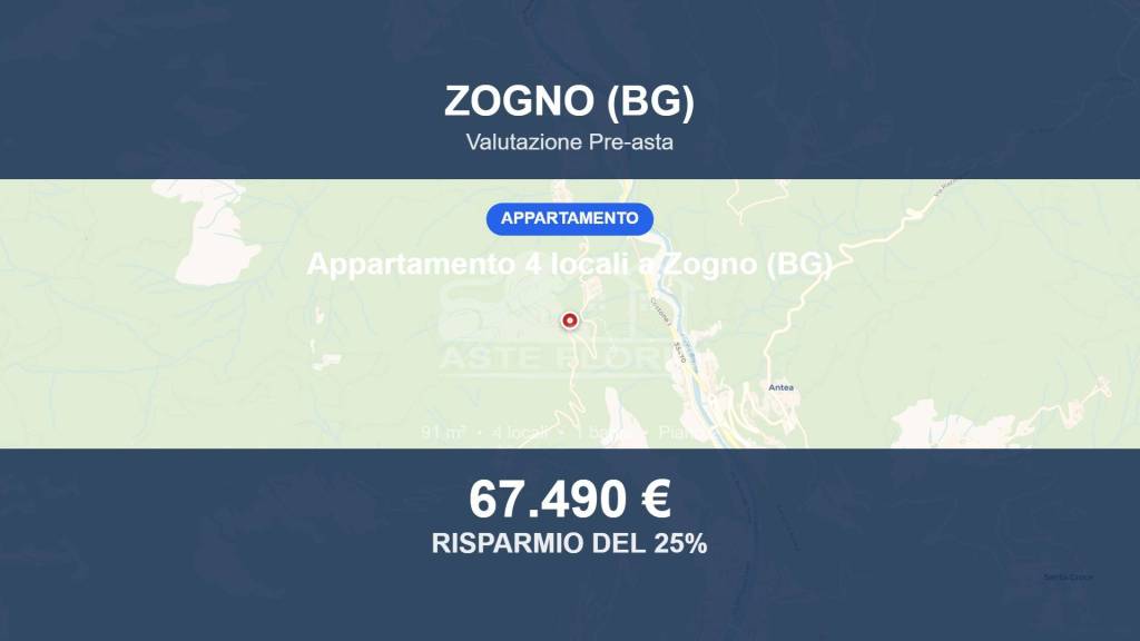 appartamento in vendita a Zogno in zona Somendenna