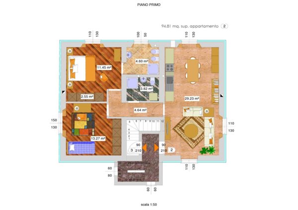 appartamento in vendita ad Algua in zona Rigosa