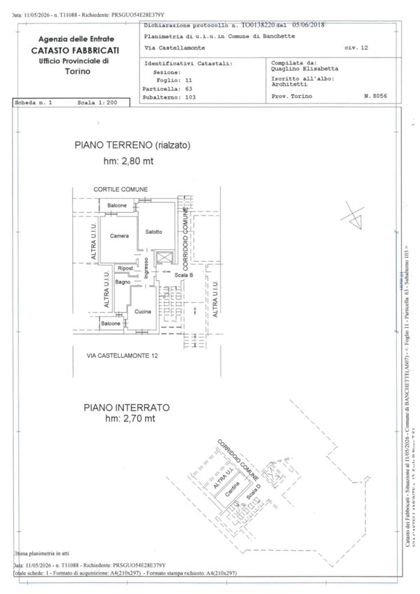 appartamento in vendita a Banchette