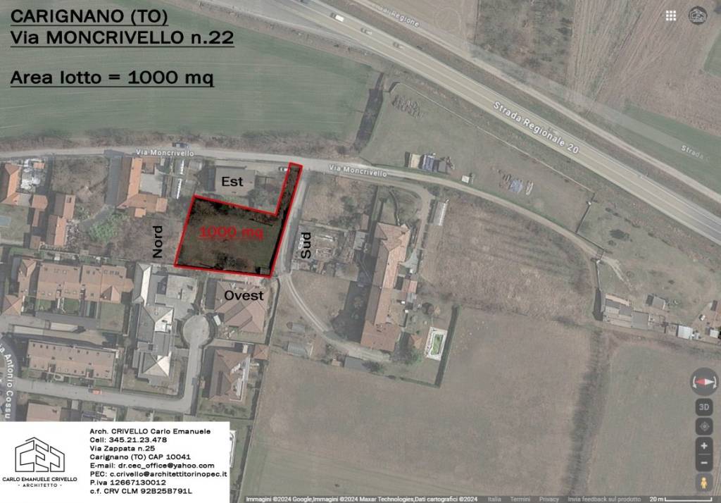 terreno edificabile in vendita a Carignano