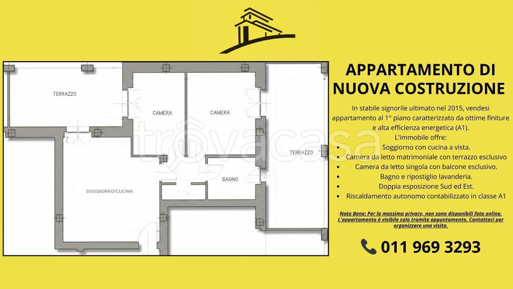 appartamento in vendita a Carignano