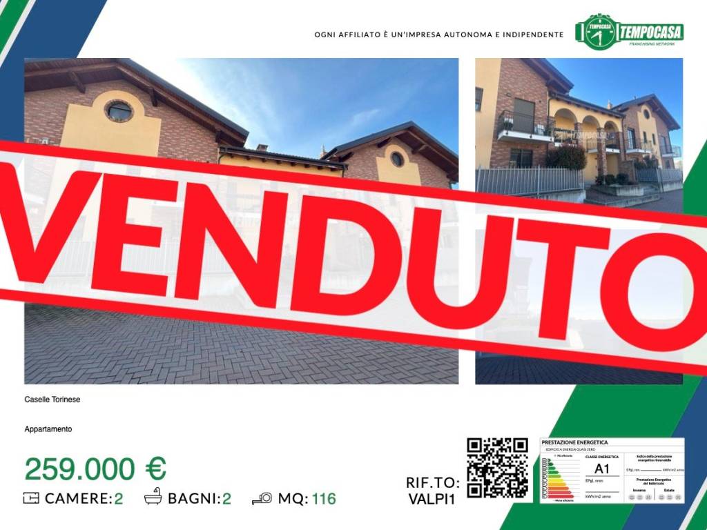 appartamento in vendita a Caselle Torinese
