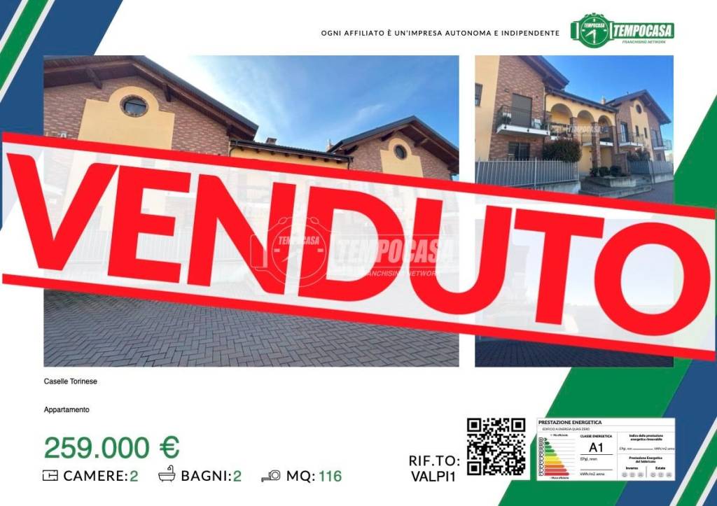 appartamento in vendita a Caselle Torinese