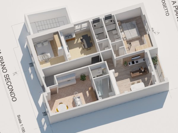 appartamento in vendita a Caselle Torinese