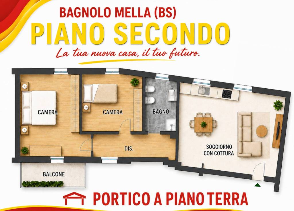 appartamento in vendita a Bagnolo Mella