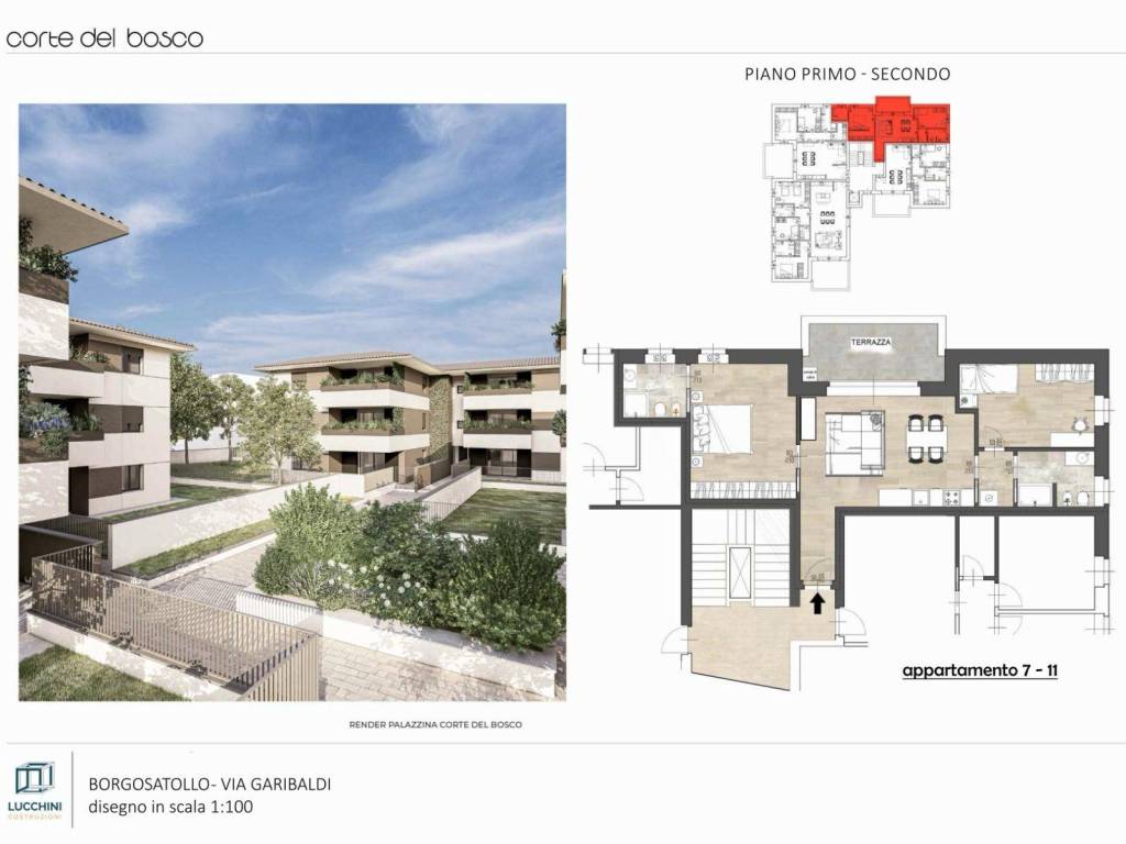 appartamento in vendita a Borgosatollo