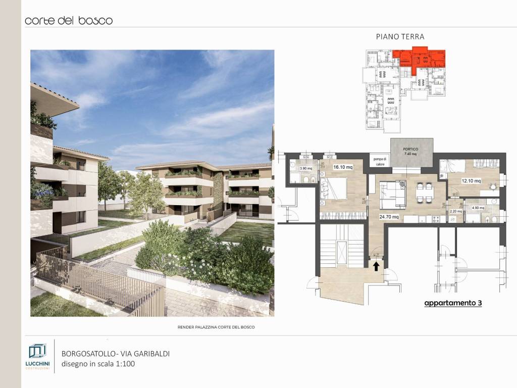 appartamento in vendita a Borgosatollo