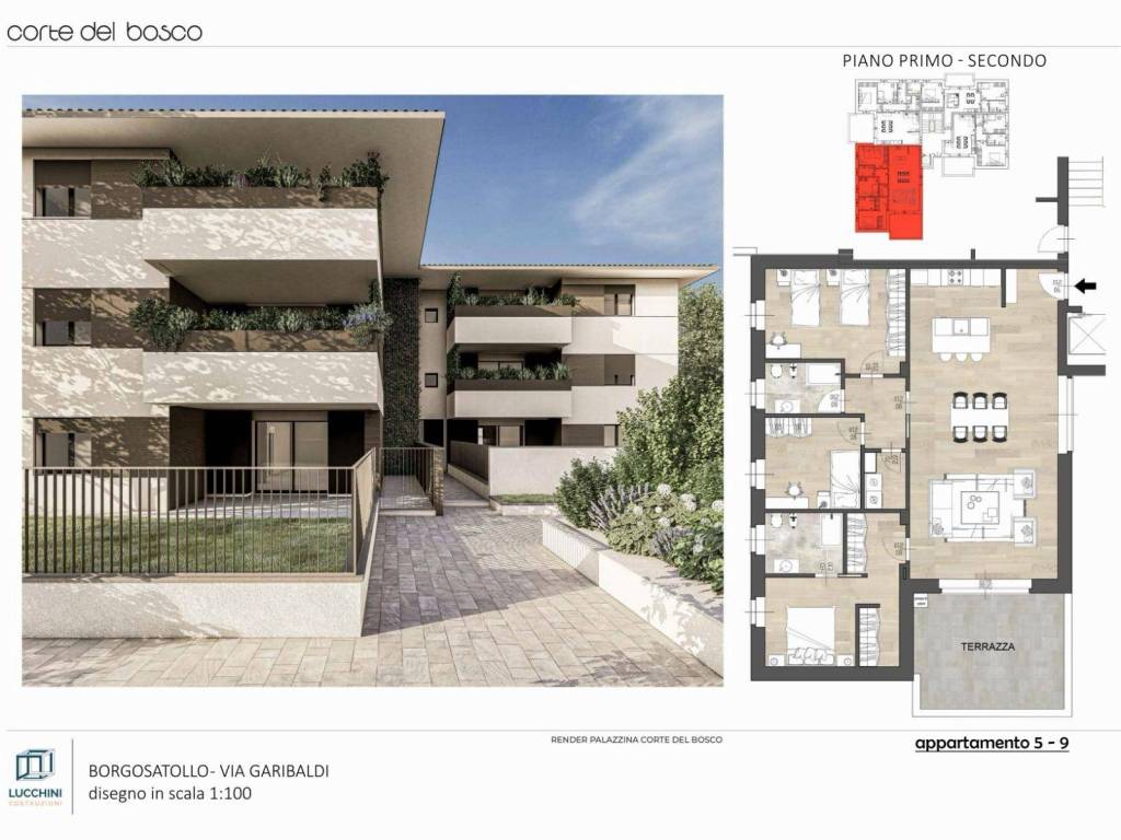 appartamento in vendita a Borgosatollo