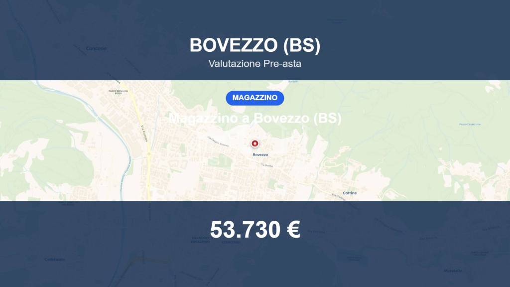 locale commerciale in vendita a Bovezzo in zona Conicchio
