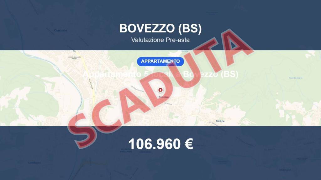 appartamento in vendita a Bovezzo in zona Conicchio