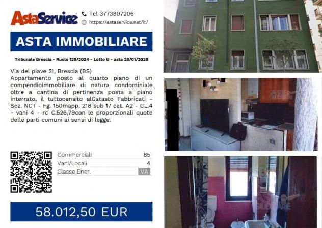 appartamento in vendita a Brescia