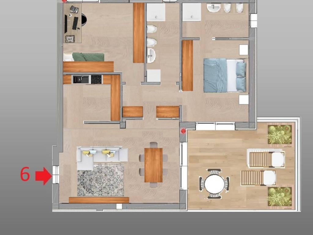 appartamento in vendita a Brescia in zona Villaggio Prealpino