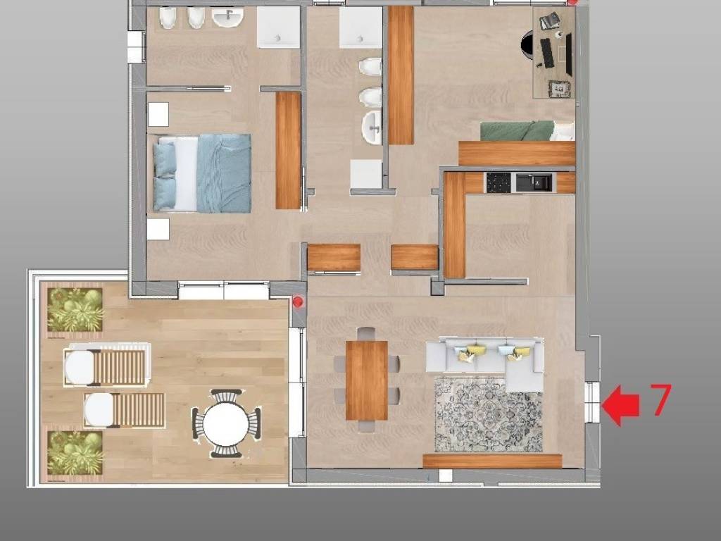 appartamento in vendita a Brescia in zona Mompiano