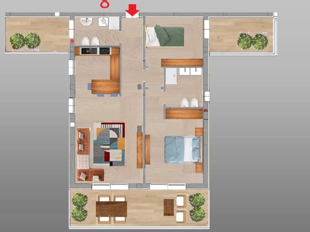 appartamento in vendita a Brescia in zona Crocifissa di Rosa