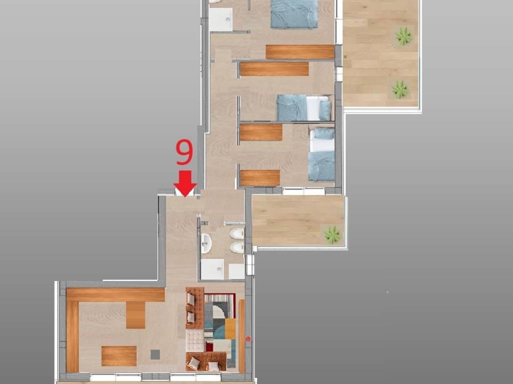 appartamento in vendita a Brescia in zona Crocifissa di Rosa