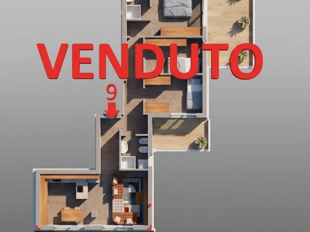 appartamento in vendita a Brescia in zona Villaggio Prealpino