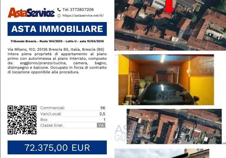 appartamento in vendita a Brescia in zona Fiumicello