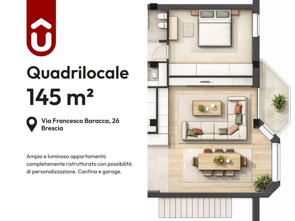 appartamento in vendita a Brescia in zona Mompiano