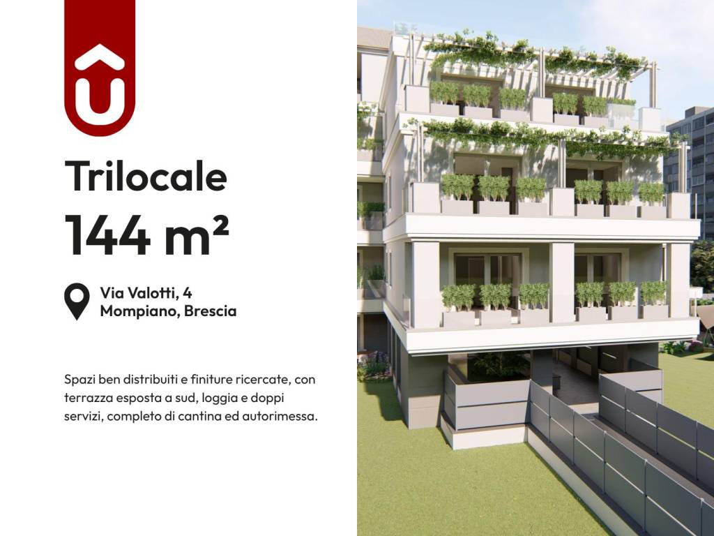 appartamento in vendita a Brescia in zona Mompiano