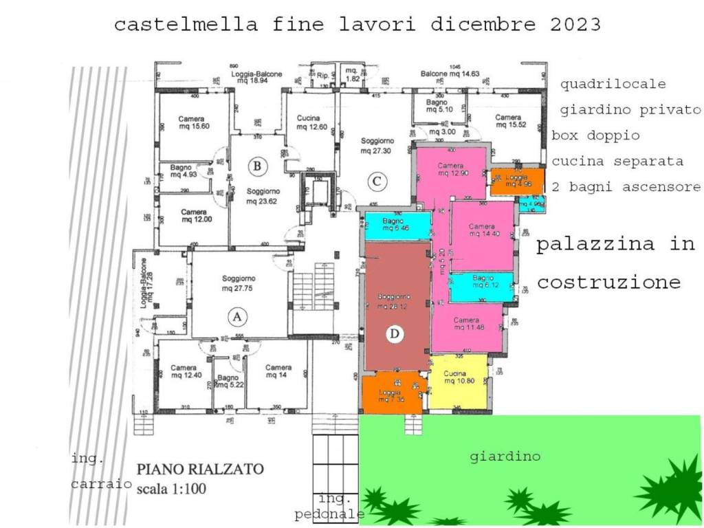 appartamento in vendita a Castel Mella