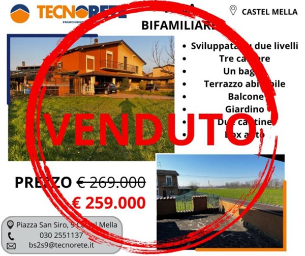 casa indipendente in vendita a Castel Mella