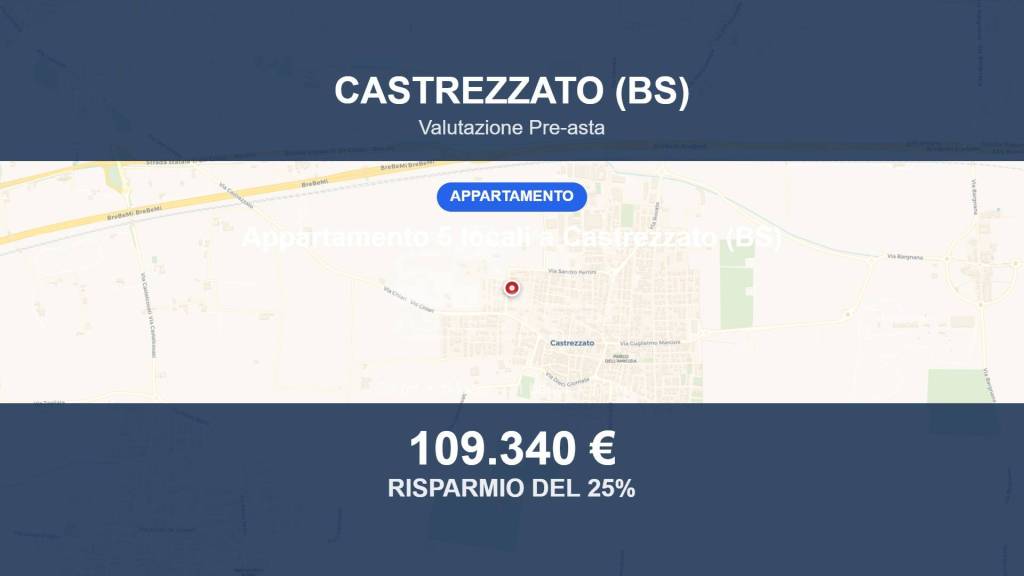 appartamento in vendita a Castrezzato in zona Bargnana